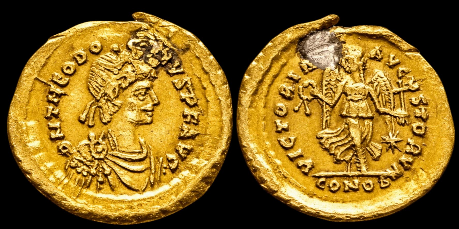 Teodósio II - Tremissis - Constantinopla durante seu reinado - 402-450 d.C