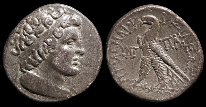 Ptolemeu VIII Evérgeta II - Tetradracma - Alexandria - 118-117 a.C