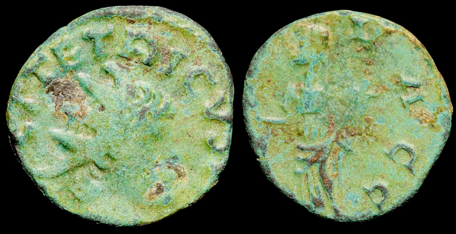 Tétrico I - Imitação Bárbara de Cunhagem Romana - Antoniniano - século IV d.C