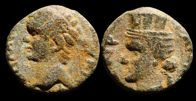 Domiciano - Moeda Provincial Romana - Canatha - 96 d.C