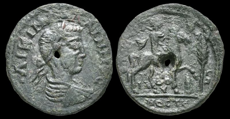 Lídia, Mostene - Moeda Provincial Romana - 253-268 d.C