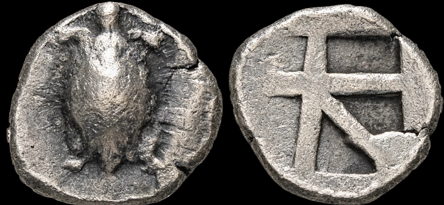 Aegina - Óbolo - 480-457 a.C