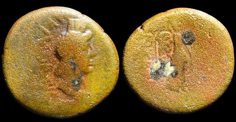 Nero - Moeda Provincial Romana - Acmoneia - 65 d.C