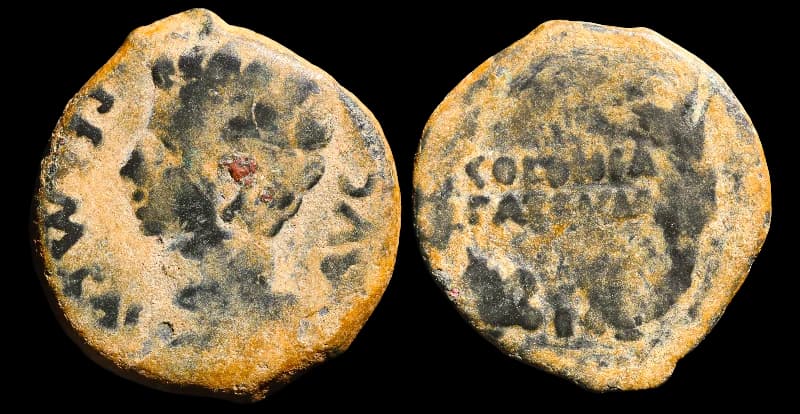 Colonia Patricia, Augusto - Moeda Provincial Romana - As - 27 a.C
