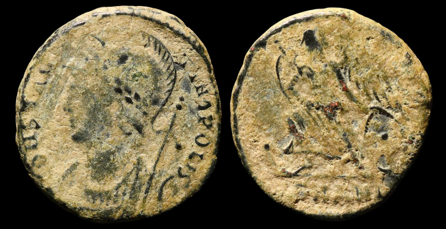 Constantinópolis - Moeda Comemorativa do Império Romano - Follis - Antioquia - 330-333