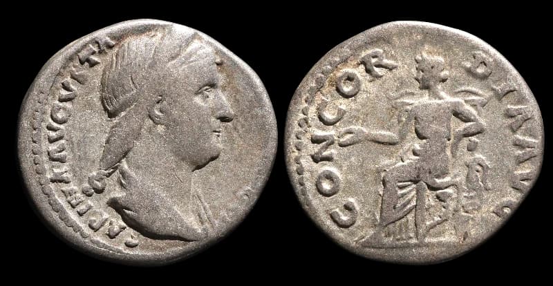 Sabina, Augusta - Denário - Roma sob o reinado de Adriano - 130-133 d.C