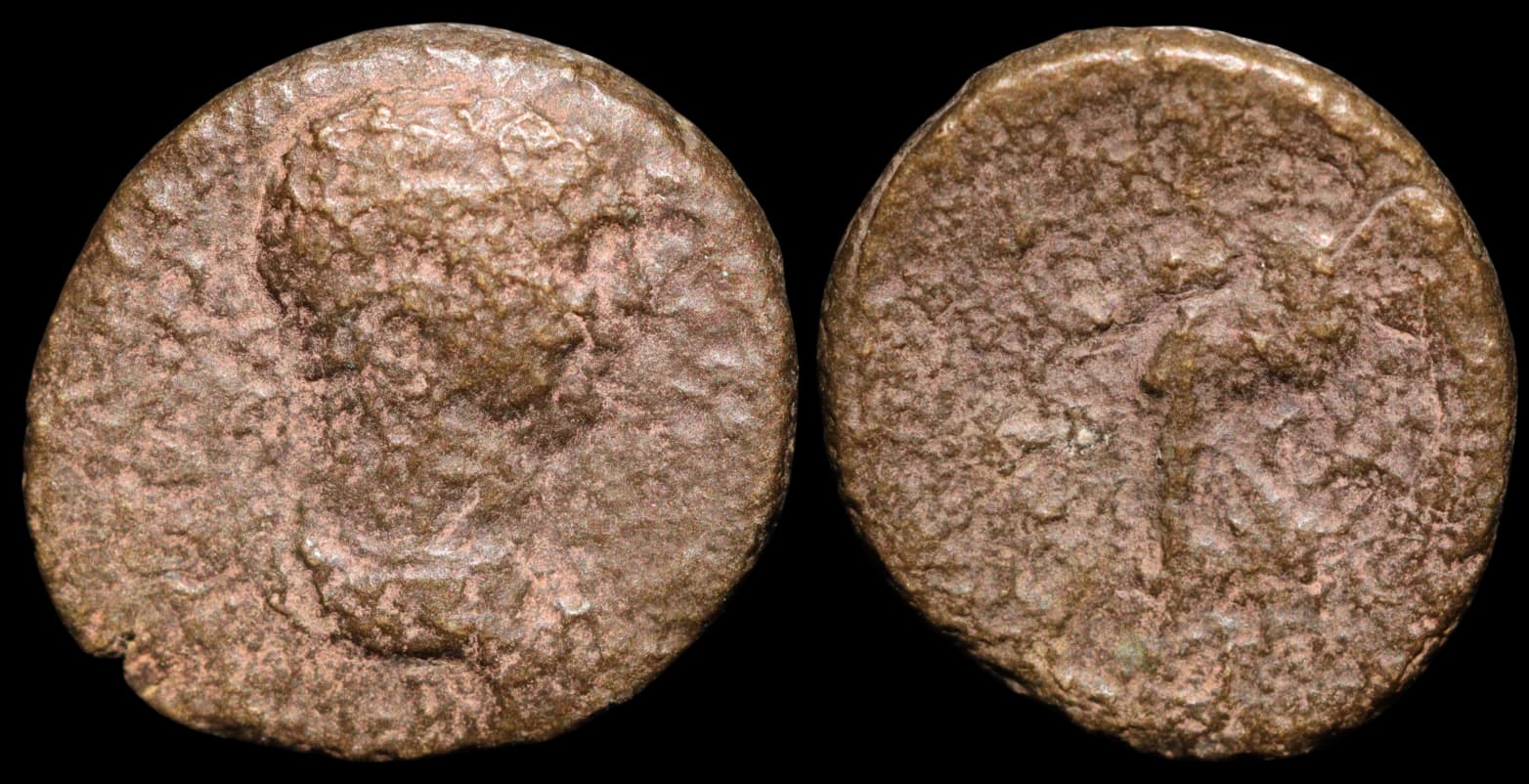 Panfília, Side, Trajano - Moeda Provincial Romana - Side durante o reinado de Trajano - 98-117 d.C