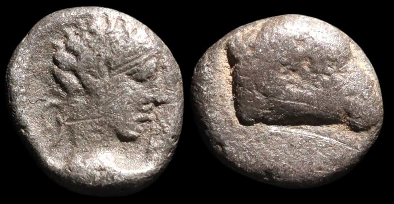 Cária, Kasolaba - Hemiobol - 420-400 a.C