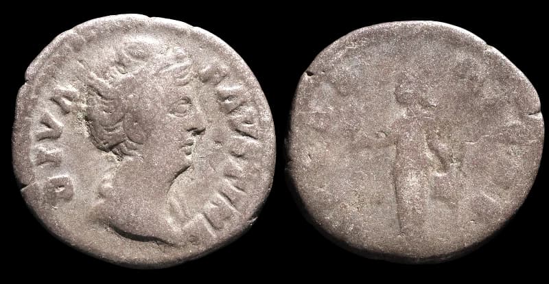 Faustina Maior - Denário - Roma após 146 d - 141 d.C