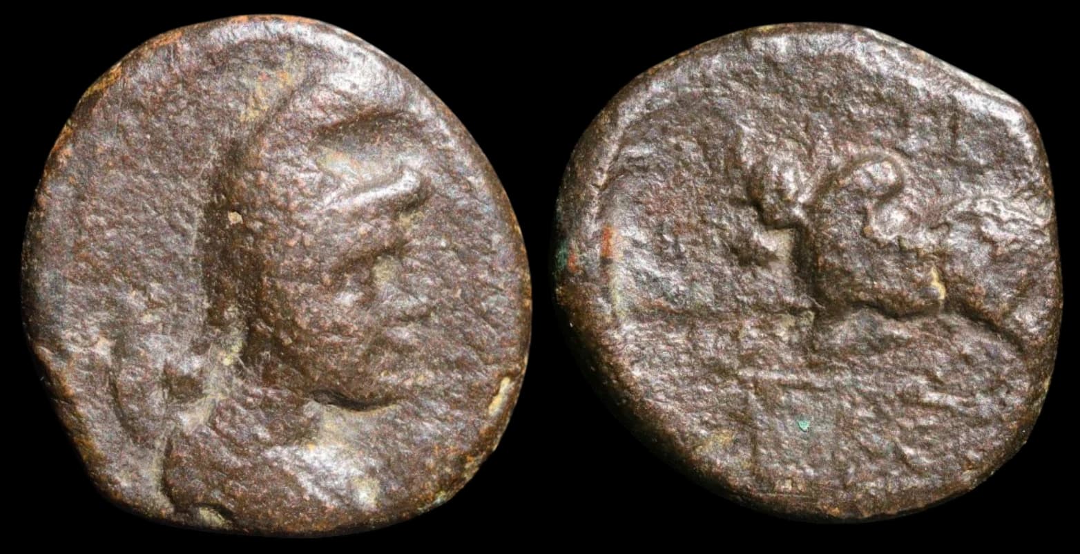 Cária, Estratoniceia - Moeda Provincial Romana - 192 d.C