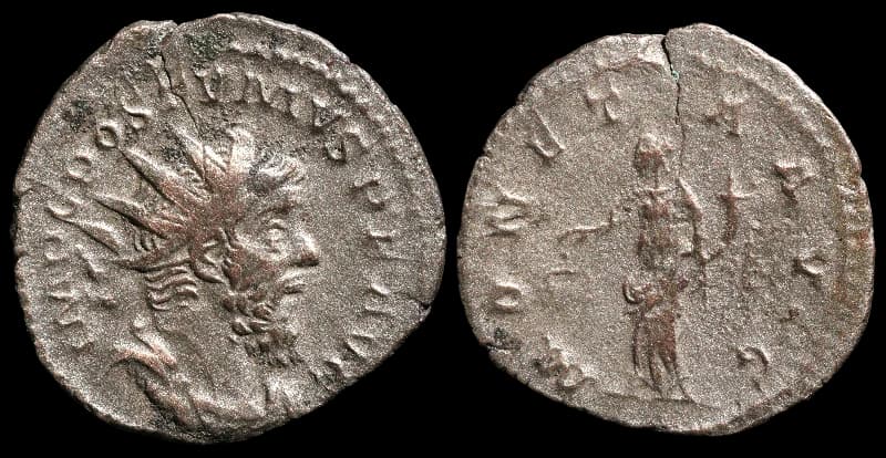 Póstumo - Moeda Romana Imperial - Antoniniano - Treveri - 260-269 d.C