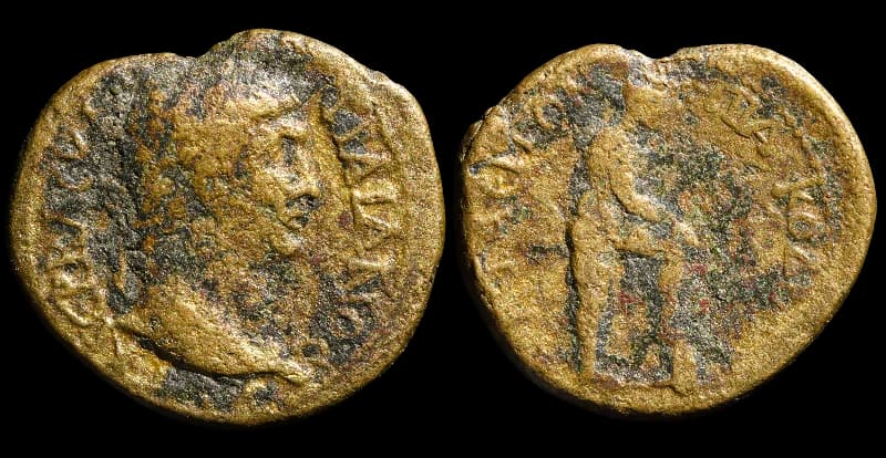 Trajano - Moeda Provincial Romana - As - Attaea - 98-117 d.C