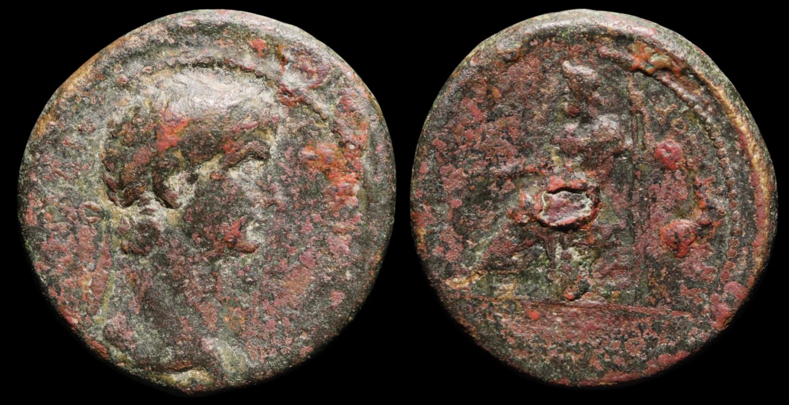 Frígia, Synnada – Cláudio - Moeda Provincial Romana - 41-54 d.C