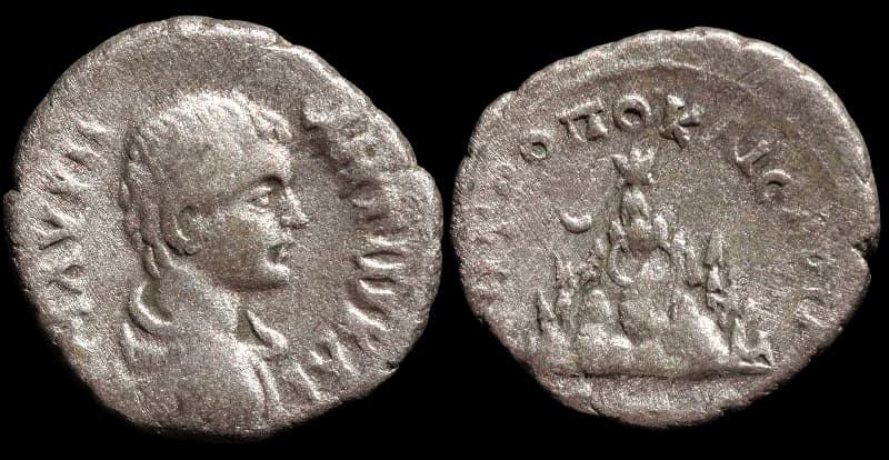 Caracala como César - Moeda Provincial Romana - Dracma - Cesareia, Caracalla como César - 196-198 d.C