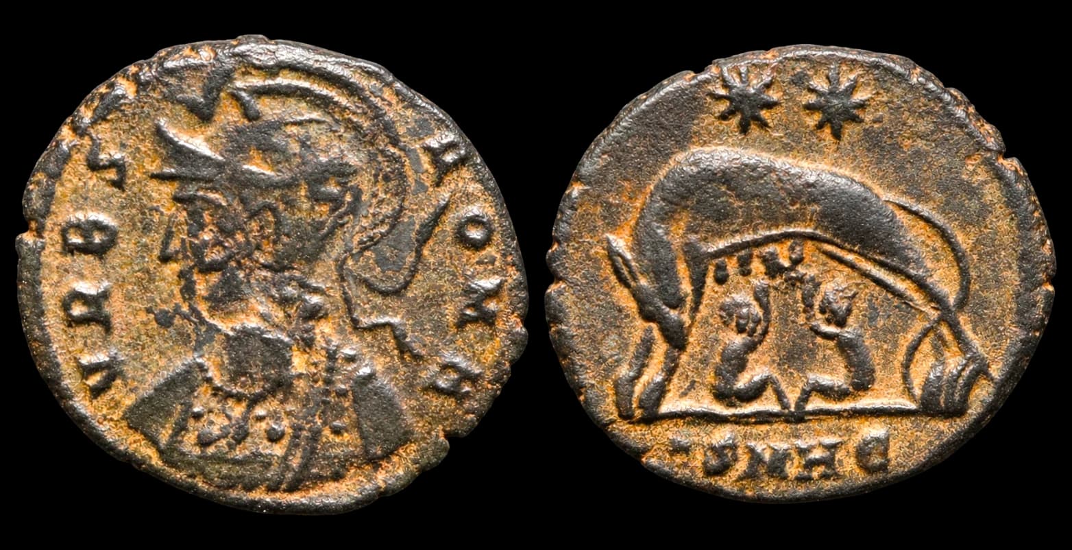 Rômulo e Remo - Follis - Heracleia - 306-337 d.C