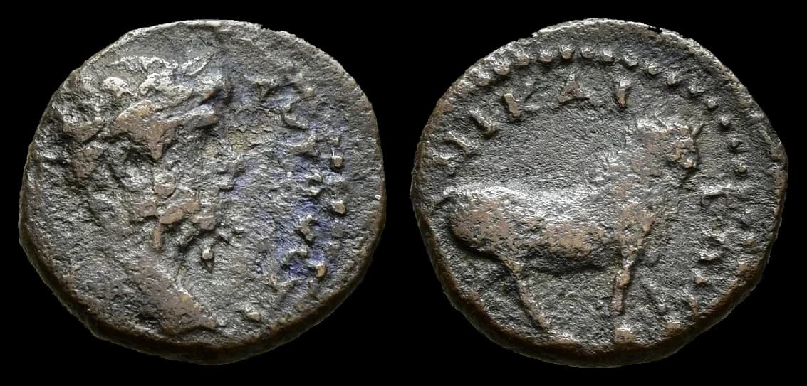 Septímio Severo - Moeda Provincial Romana - Niceia - 193-211 d.C
