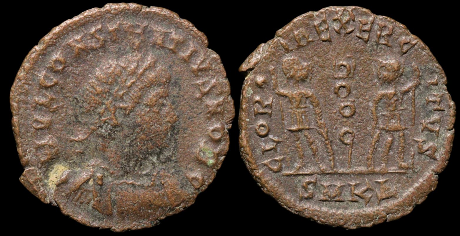 Constâncio II, como César - Follis - Cízico durante o período em que Constâncio II foi César - 324-337 d.C