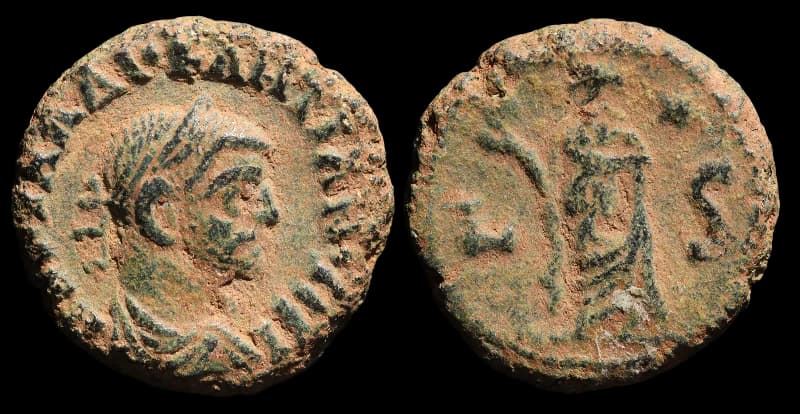 Diocleciano - Moeda Provincial Romana - Tetradracma - Alexandria no ano 6 de seu reinado - 284-305 d.C