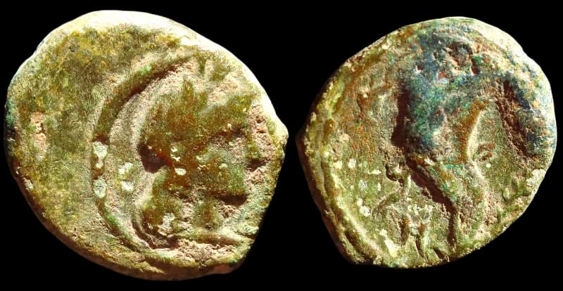 Aretas IV, com sua filha Phasael - Petra por volta de 5/4 a - 9